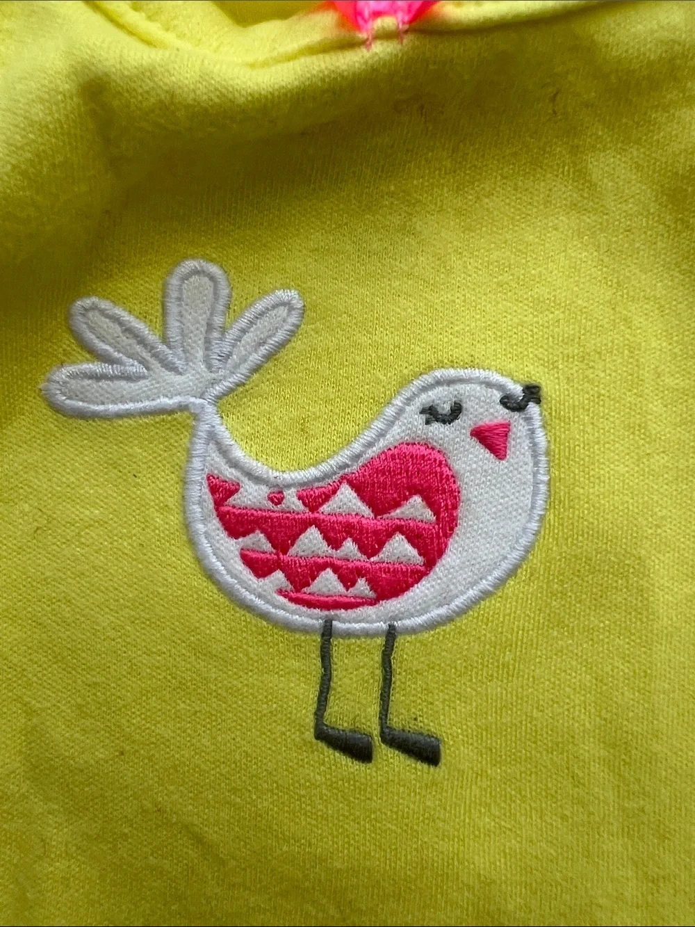Carter's Yellow Ruffle-Shoulder Newborn Onesie